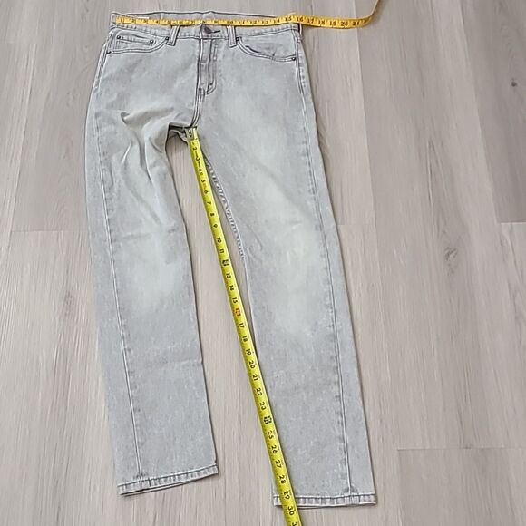 Levi's Gray Skinny Jeans 32x32 Men's Denim Pants Grunge Goth Classic Preppy - Picture 4 of 6